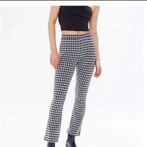 URBAN OUTFITTERS checkered flared pants